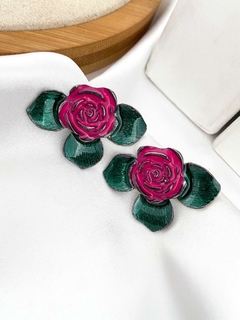 Brinco flor esmaltado - comprar online