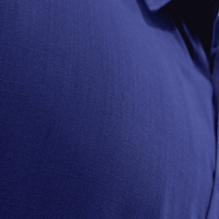 Camisa Social de Viscose com Trama de Linho Azul Oxford - loja online