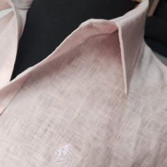 Camisa Social Linho Puro Manga Curta - comprar online