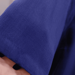 Camisa Social de Viscose com Trama de Linho Azul Oxford na internet