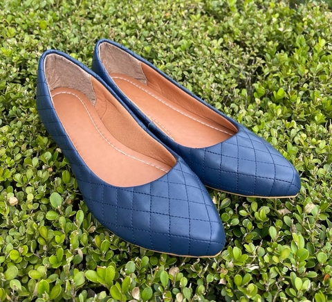 Sapatilha Metalassê Azul Fosco