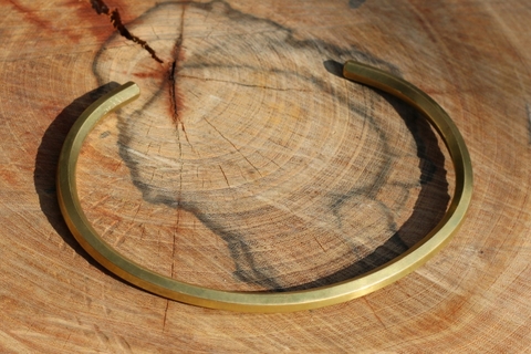 Colar Latão Sextavado