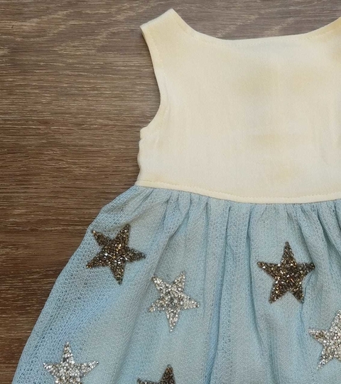 Vestido Infantil Íris Estrelas