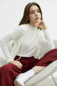 [TEJIDO] Saco con lazo - comprar online