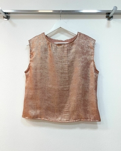 [SATIN VELVET FOIL] Musculosa - comprar online