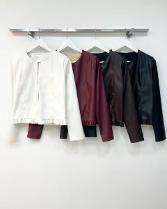 [CUERINA] Chaqueta con Volados - tienda online