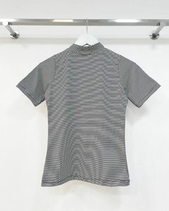 [MODAL] Remera rayada con cuello - comprar online