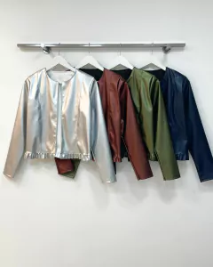 [CUERINA] Chaqueta con Volados - tienda online