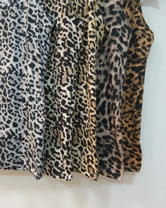 [MICROFIBRA] Musculosa cuello redondo animal print - Hanna Moon