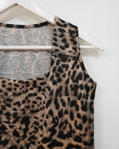 [MICROFIBRA] Musculosa animal print cuello cuadrado en internet