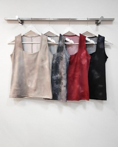 [MICROFIBRA] Musculosa vintage cuello cuadrado
