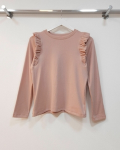 [MORLEY ALGODON] Remera con volados - Melia - comprar online