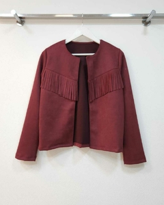 [GAMUZA] Chaqueta Flecos - comprar online