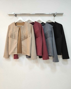 [GAMUZA] Chaqueta Flecos