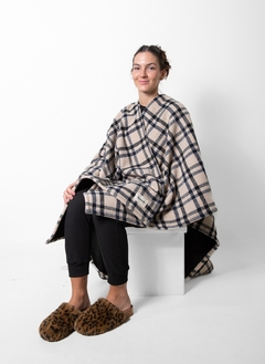 Poncho / Blanket [ beige ] en internet