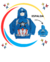 BUZO ALGODON CON MASCARA CAPITAN AMERICA - comprar online