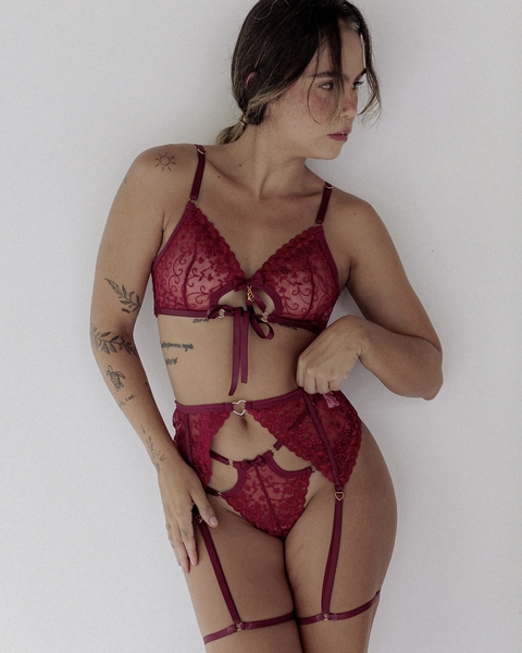 Conjunto Sensually - Vinho - comprar online