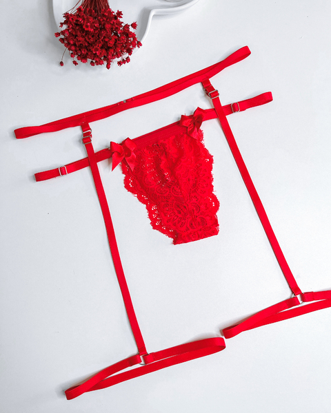 Cinta Liga Regulável - Vermelha