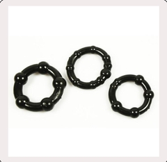 Stay Hard Beaded C Ring Stay Hard, Clear, 3 Count
