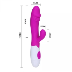 Vibrador com Estimulador para Clitóris Super Mute Design Snappy - comprar online