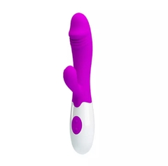Vibrador com Estimulador para Clitóris Super Mute Design Snappy - Lua Cheia Sexy Hot