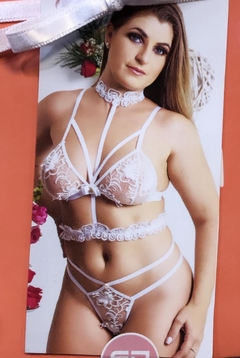 Conjunto de lingerie de Renda.