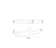 Vibrador Rabbit Zalo Ichigo dois motores e controle por aplicativo. - Lua Cheia Sexy Hot