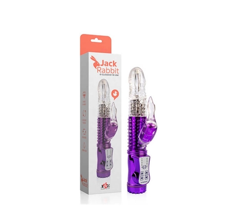 Jack Rabbit vibrador com estimulador de clitóris de patinho.