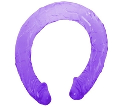 Prótese Pênis Duplo Double Dong Jelly Roxo
