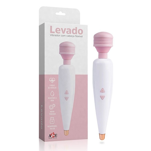 Vibrador Varinha Mágica Levado Cabeça Flexível.