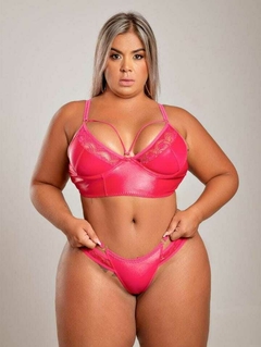 Conjunto Sensual de Cirre sem bojo com aro