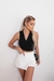 Short Saia com Fenda Frontal e Zíper Lateral - loja online