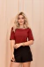 Blusa Priscila com Botões em Crepe