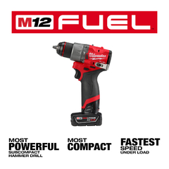Taladro 13mm Percutor Atornillador 12v Milwaukee Fuel / ultima generacion