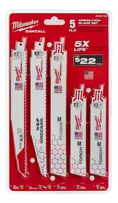 HOJAS para sierra sable 4922-1105 MILWAUKEE