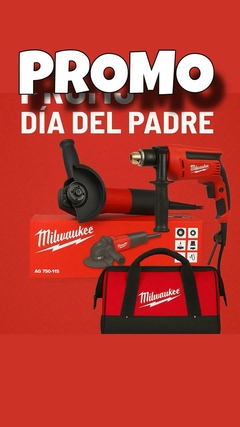 PROMO DIA DEL PADRE BASIC (BOLSO+AMOLADORA AG750+TALADRO 5374-59A) - comprar online