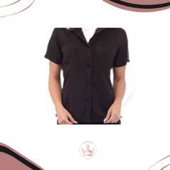 Camisa Social Feminina Preta