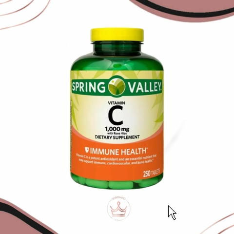 Vitamina C, Rosa Mosqueta, Spring Valley, 250 Tbs
