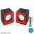 CAIXA DE SOM MULTILASER 2.0 MINI 3W RMS VERMELHO - SP197
