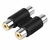 ADAPTADOR RCA DOBLE HEMBRA HEMBRA