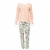 Pijama Longo Feminino Nicedream DeMillus em Malha Floral - comprar online