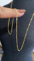 Colar 60cm, toda corrente trabalhada com corações alterados - comprar online