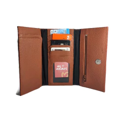 Billetera Lagoa cuero croco suela - comprar online