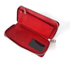 Billetera Barbie cuero croco rojo en internet