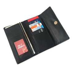 Billetera Asia cuero negro en internet