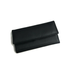 Billetera Asia cuero negro