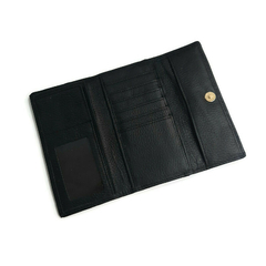 Billetera Asia cuero negro - comprar online