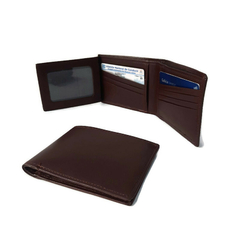 Billetera Hombre Cuero marrón con volante lateral - comprar online