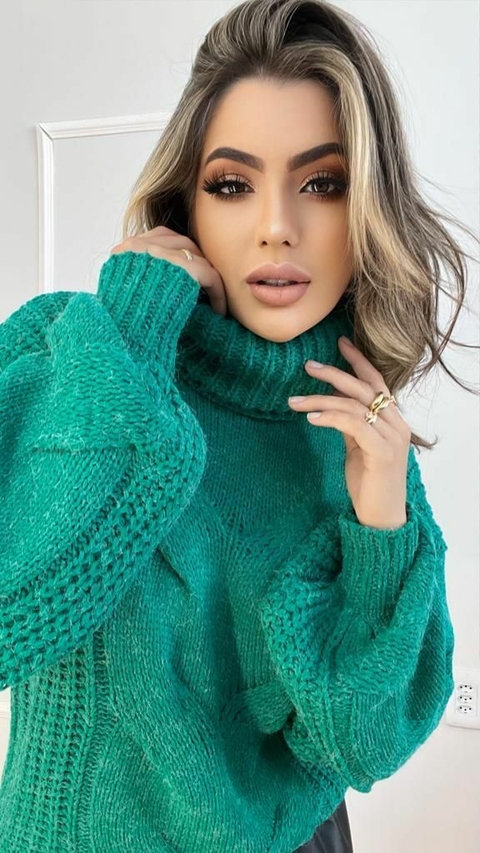 Blusa trança Angorá