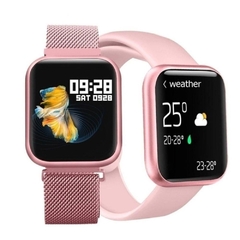 RELOGIO SMART SPORT BRACELET BLUETOOTH FREQUENCIA CARDIACA XT-P80 (ROSA)